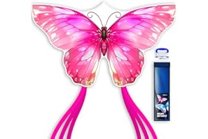 SGftre Piece Set Butterfly Kites for Kids and Adults，Easy to Fly Outdoor Toy for Boys and Girls, for Children, Ideal for Beach and Outdoor Activities