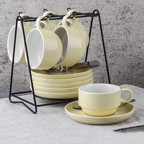 Amazon コーヒーカップセット北欧 コーヒー カップ ソーサー 6つの容量145mlの北欧スタイルのセット 複数のカラースタイルが利用可能スペシャルティコーヒードリンクに最適 カップ ソーサー オンライン通販