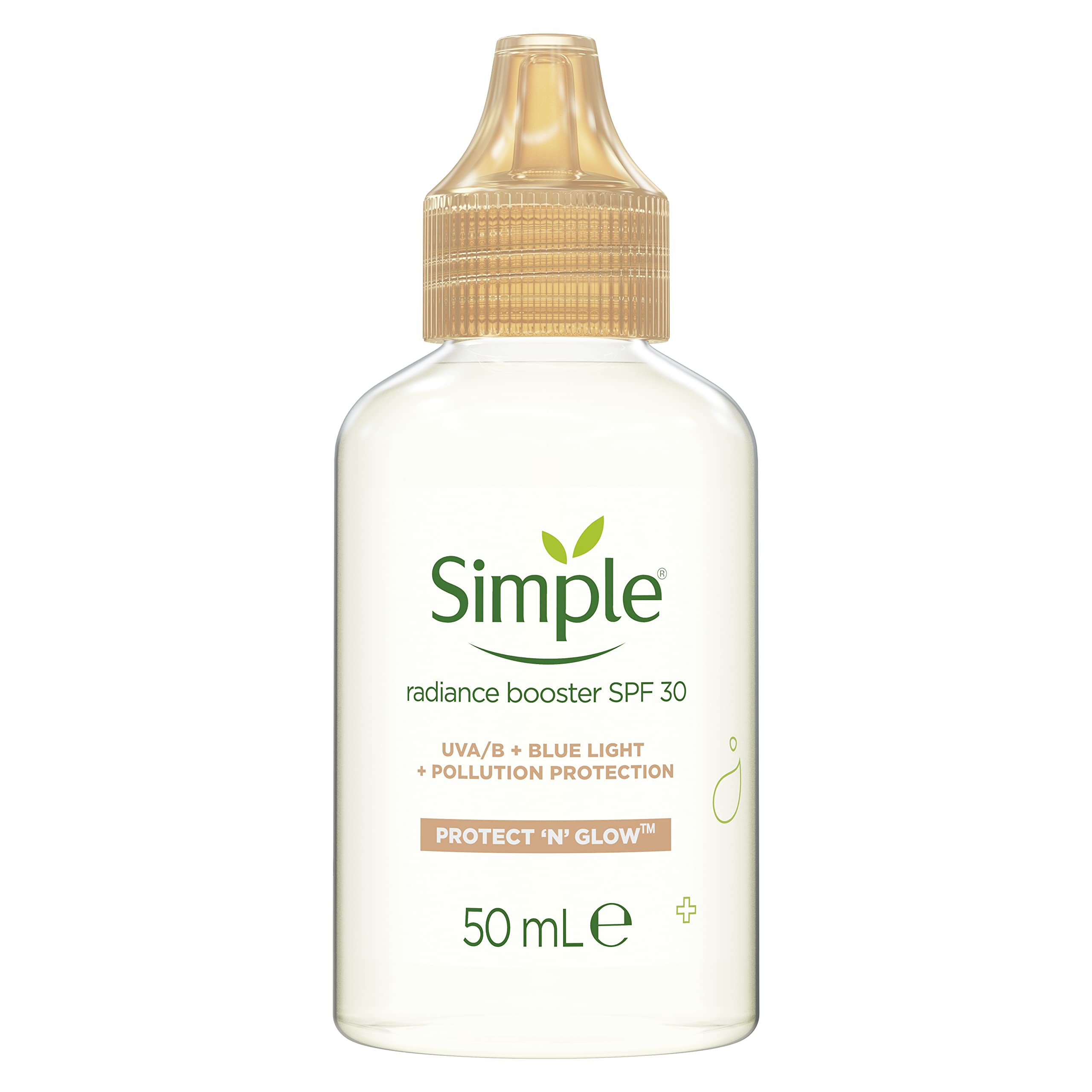 Simple Protect 'N' Glow Radiance Booster SPF 30 naturally preservative free moisturiser for dull & tired skin 50 ml