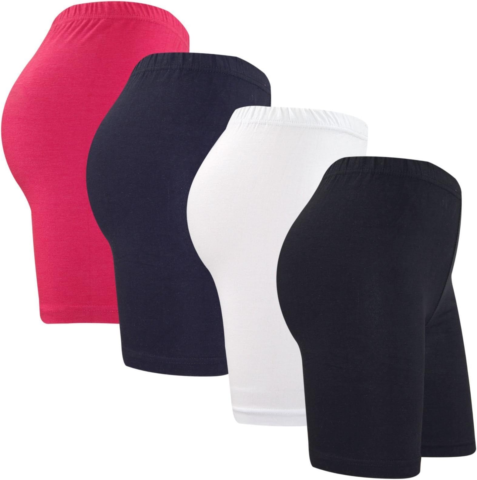 Girls/Boys Cotton Lycra Cycling Shorts Kids Childrens School Gym Dance Shorts