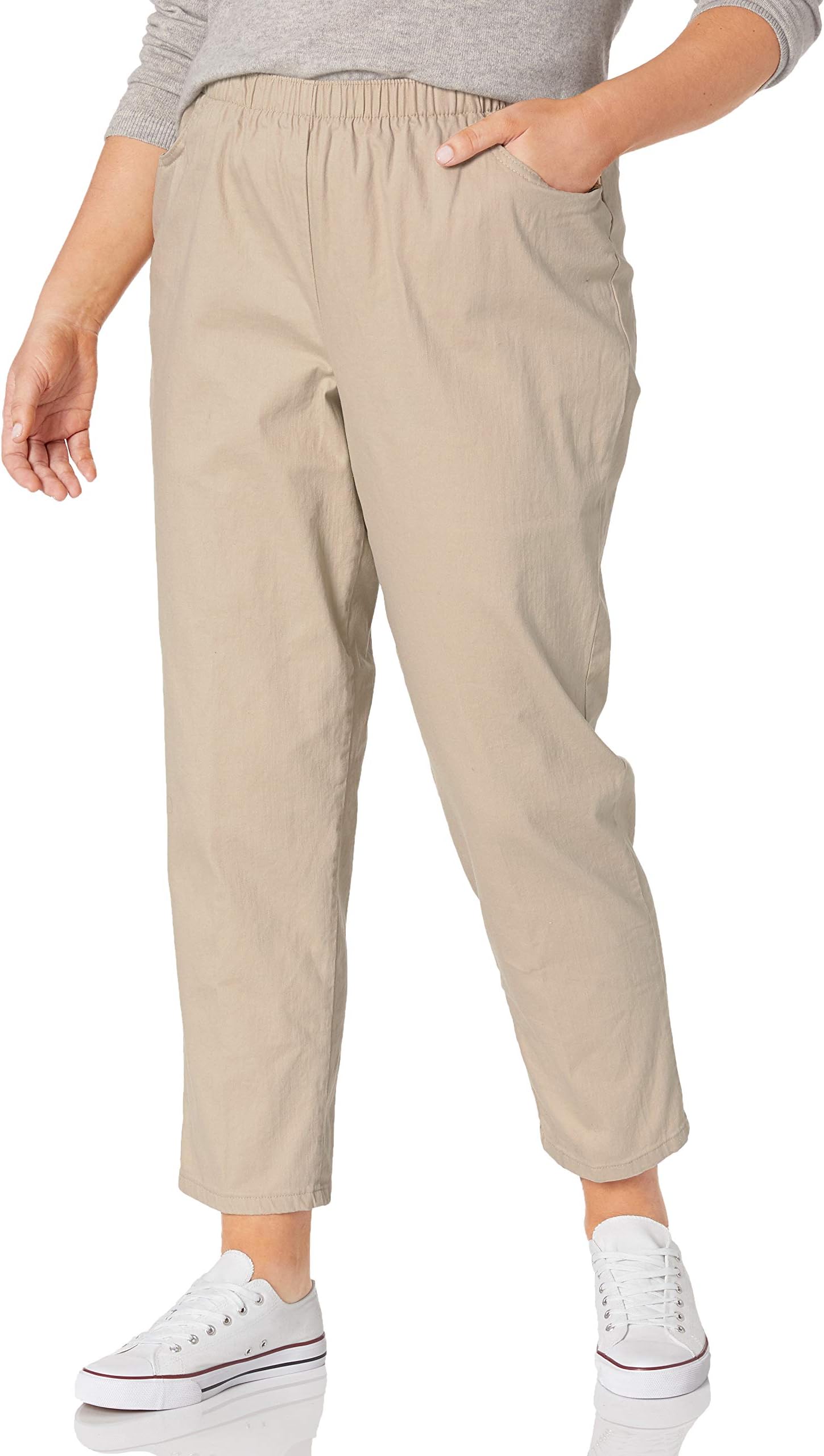 Women's Plus Size Stretch Elastic Waist Pull-On Pant