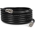 THE CIMPLE CO 100 FT BNC Cable with 2 Male BNC Connections - 75 Ohm, Low Loss HD-SDI and SDI Cable - Black, 100 Feet (30 Meters)