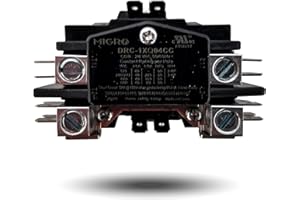 Migro 1 Pole 40 AMP Heavy Duty AC Contactor Replaces Virtually All Residential 1 Pole Models C140A Equivalent (5- Year Warranty Upgraded Increased Silver Alloy Content up to 27% (AgCdO12))