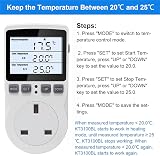 KETOTEK KT3100BL Temperature Controller Thermostat Plug 220V with LCD view 6