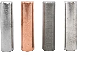 Eisco Labs Specific Gravity Metal Cylinder Set - Alum., Brass, Copper, and Steel