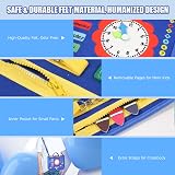 VISATOR Busy Board Montessori Toys Navy Blue Educational Sensory Board view 4