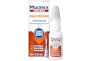 Mucinex Sinus-Max Severe Nasal Congestion Relief Sinus & Allergy Nasal Spray, 0.75 Fluid Ounce
