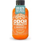 Angry Orange Pet Odor Eliminator Concentrate, For Dog &amp; Cat Urine Smells | 8 Ounce Concentrate makes 128 Ounces of Odor Eliminator, Neutralizes Tough Pet Odors, Safe for Most Surfaces