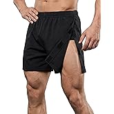 Deyeek Unisex Tear Away Shorts 3-inch Knee Hip Replacement Kit After Surgery Post Surgery Cotton Shorts Without Pocket