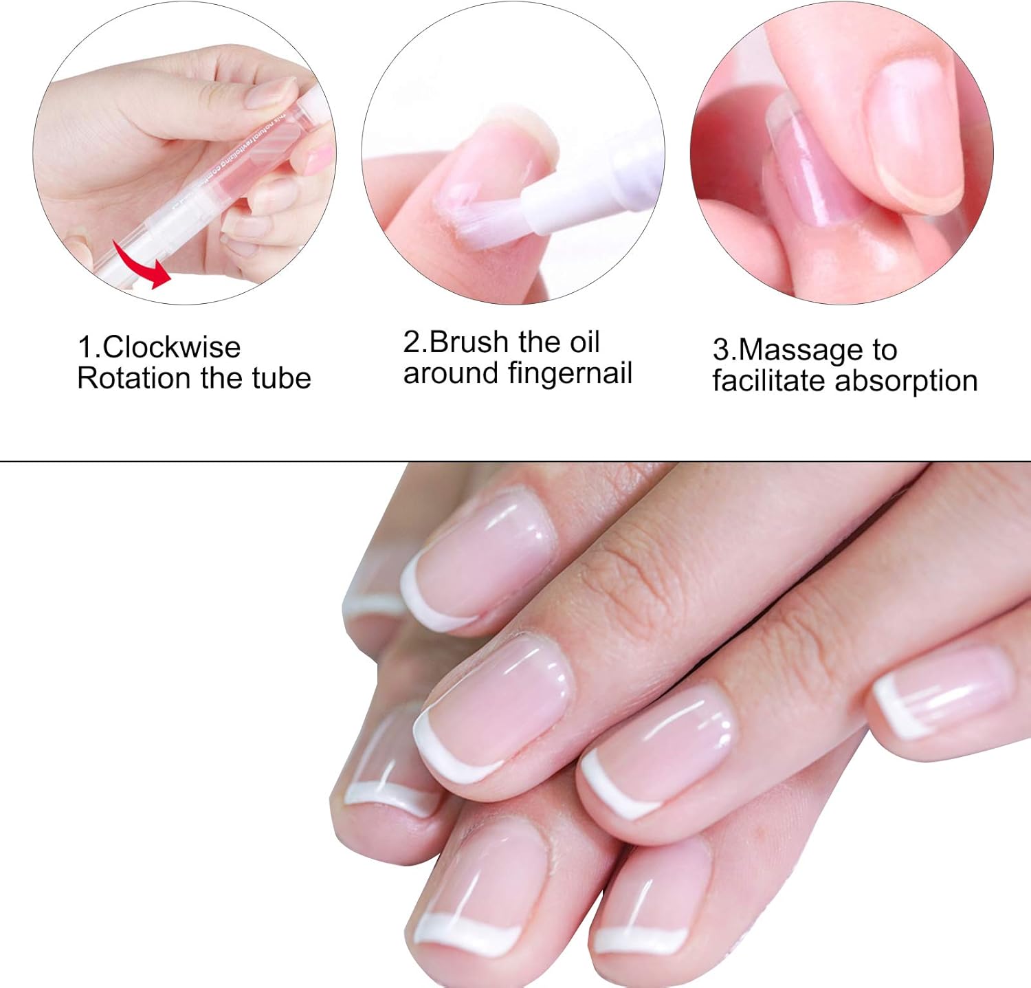 8PCS Cuticle Oil Pens,Cuticle Revitalizer Oil Pen with Soft Brush,Cuticle Oil Bulk for Nails Moist and Treatment,Nail Oil Manicure Repair The Cuticle,8 Kinds of Fruity Smell: Health & Personal Care