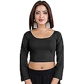 TRENDMALLS Women's Pure Cotton Stretchable 3/4 Sleeve Blouse Top Ready to Wear