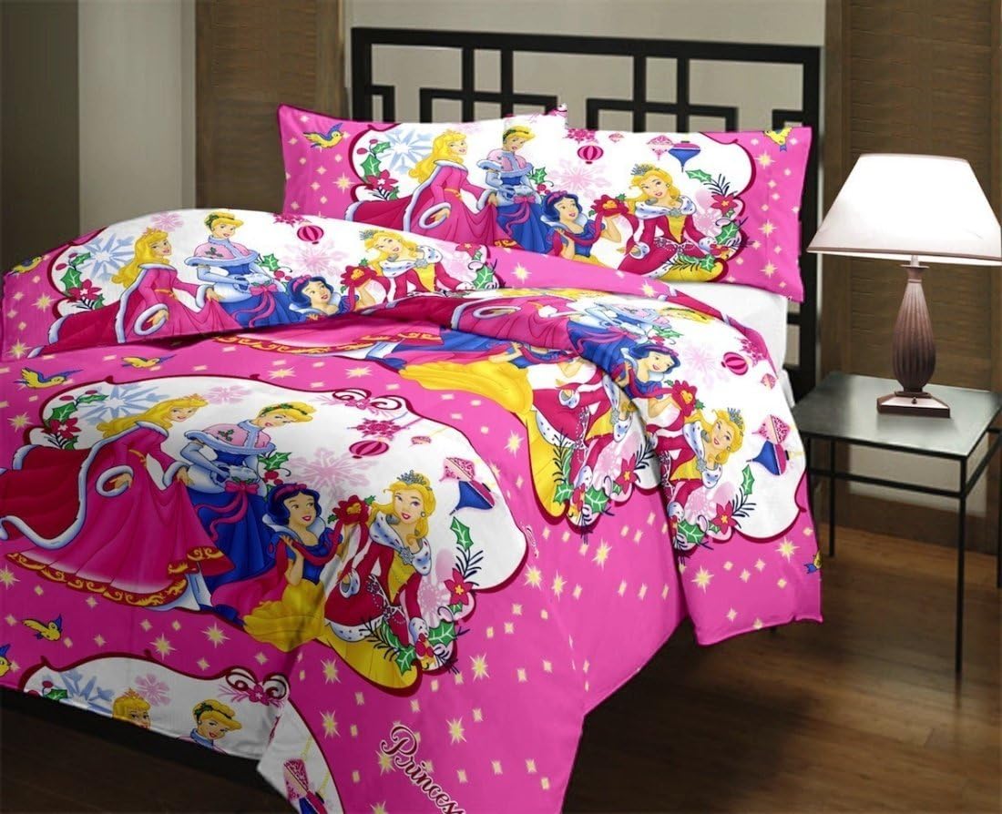 Shopnetix Monil Princess Cartoon Character Cotton Microfiber Single Bed Reversible AC Dohar/Blanket for Kids (Standard Size, Multicolour)