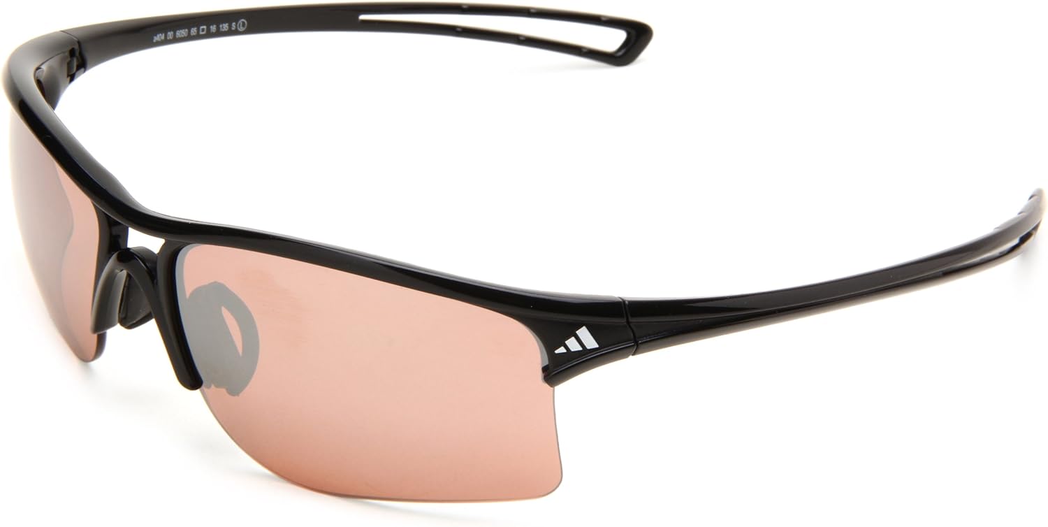 adidas Unisex's Raylor L Sunglasses, Shiny Black Frame/Lstactive Silver