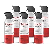 Staples Compressed Air Dusters, Canned Air for Electronics &amp; Office Devices | Blasts dust and debris from keyboards, laptops, vents and hard-to-reach equipment.