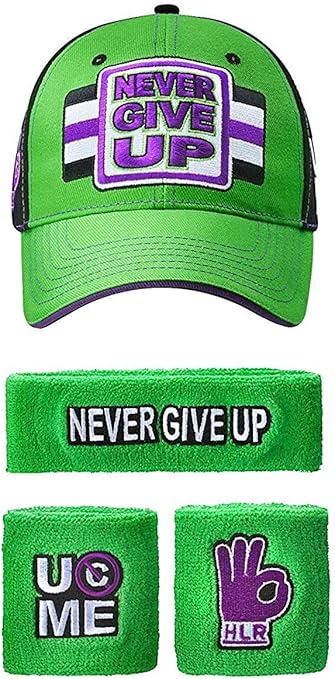 FREEZE John Cena WWE NUNCA Give Up verde morado Gorra Béisbol ...