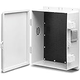 Namunanee Outdoor Electrical Junction Box, ABS Water Resistant Enclosure with Internal Mounting Panel & Hinged Cover, 9.2" H* 7" L* 4.6" W