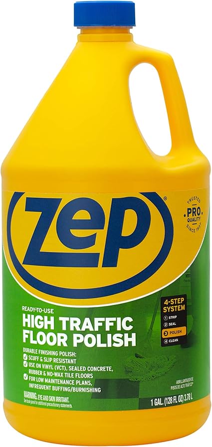 Amazon Com Zep Zu0812128 High Traffic Floor Polish 128 Ounce