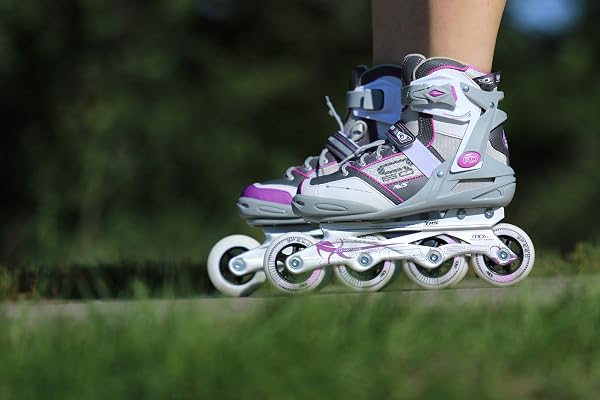 ROLLER DERBY AERIO Q-60 WOMEN’S INLINE SKATES, PURPLE, SIZE 7
