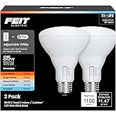 Feit Electric BR30 LED Light Bulb, 85W Equivalent, Dimmable, 1100 Lumens, 5-Color Adjustable White, 90+ CRI, General Purpose 
