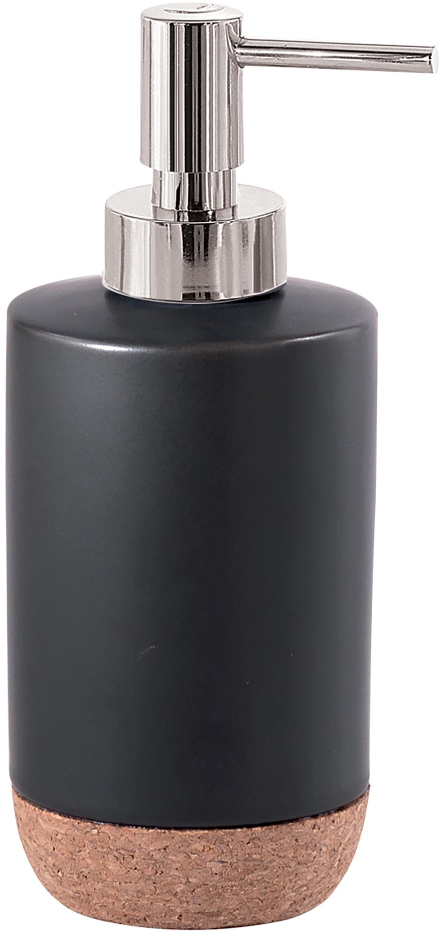 Gedy Ilary Soap Dispenser, Ceramic, Black, 7 x 7 x 17