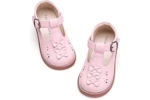 Felix & Flora Toddler Little Girl Mary Jane Dress Shoes - Ballet Flats for Easter Flower Girl Party School Shoes.