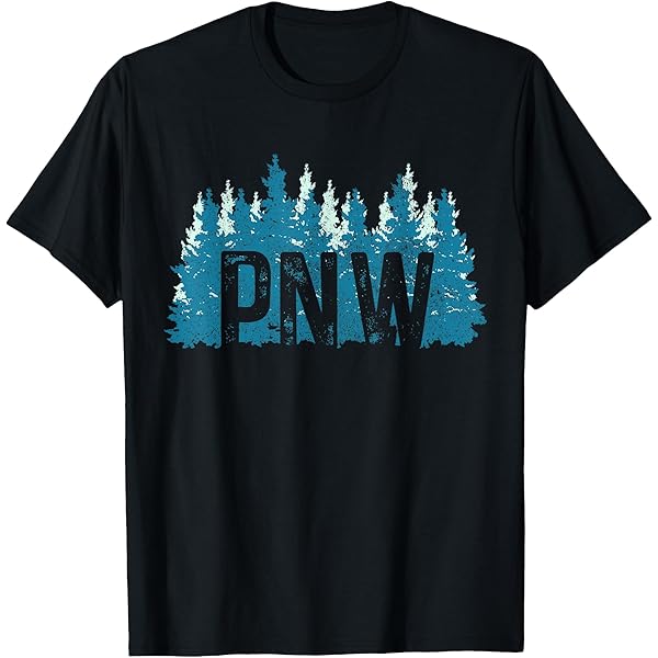 Amazon.com: Pacific Northwest PNW Pine Trees Mountains Gift T