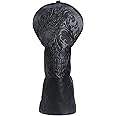 Craftsman Golf Skull Skeleton Black Golf Club Head Covers Headcover for Woods Driver and Hybrids