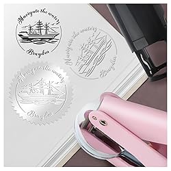 OFCCUSTOM Book Embosser Custom Embosser Stamp with