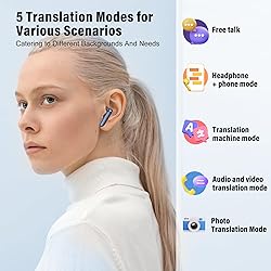 AI Language Translation Earbuds, 3-in-1 Translator
