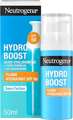 Hydro Boost Fluido Idratante, Crema Viso Protezione SPF50, 50 ml