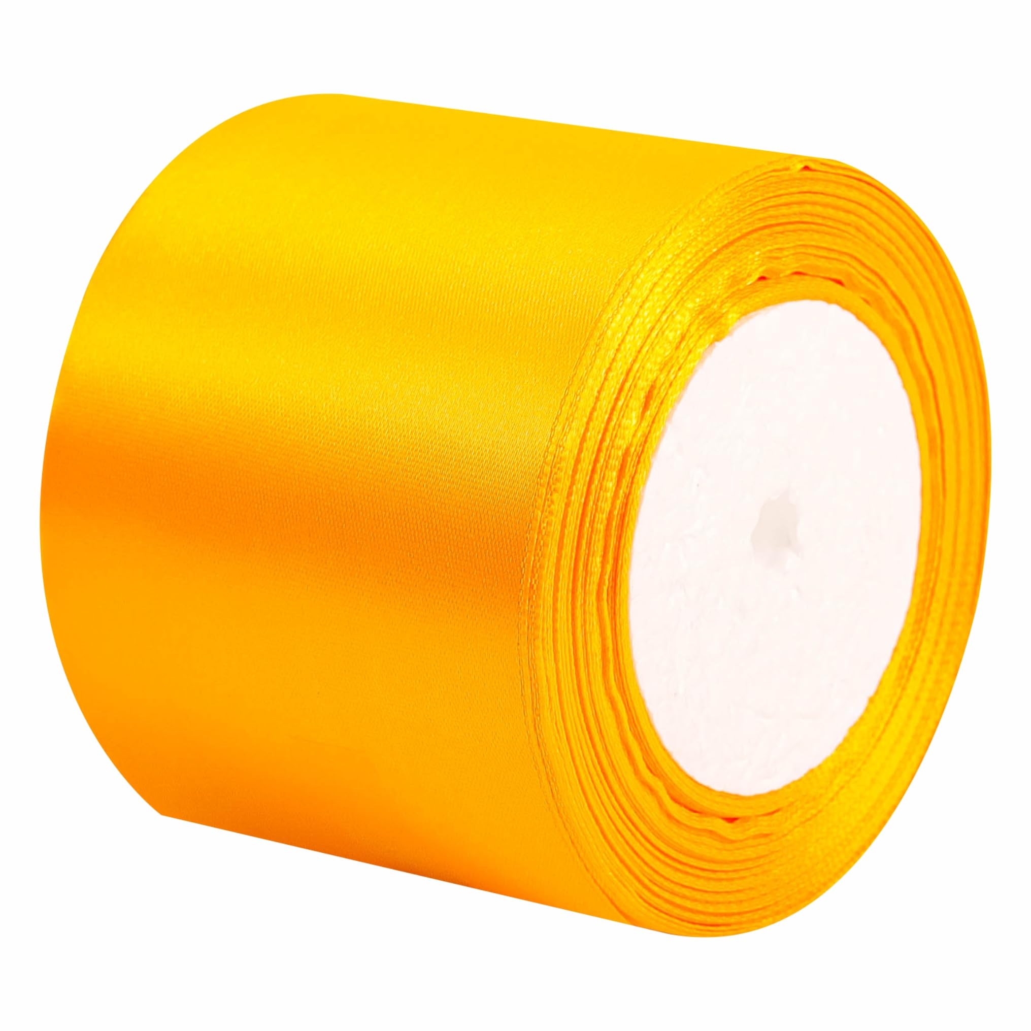 75mm Orange Ribbon for Gift Wrapping 22M Thick Satin Ribbons Fabric 75mm for Christmas Day Decorative Ribbon, Gift Wrapping Ribbons for Crafting, Wedding Party Decoration