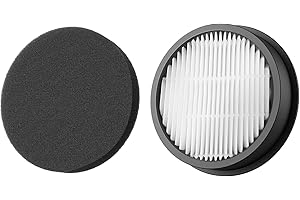 SMOTURE VAC02 Vacuum Replacement HEPA Filter 1 pcs and Sponge filter 1 pcs