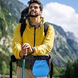 FUZVOL Climbing Chalk Bag Blue Bucket With Belt Adjustable Pocket Drawstring view 6