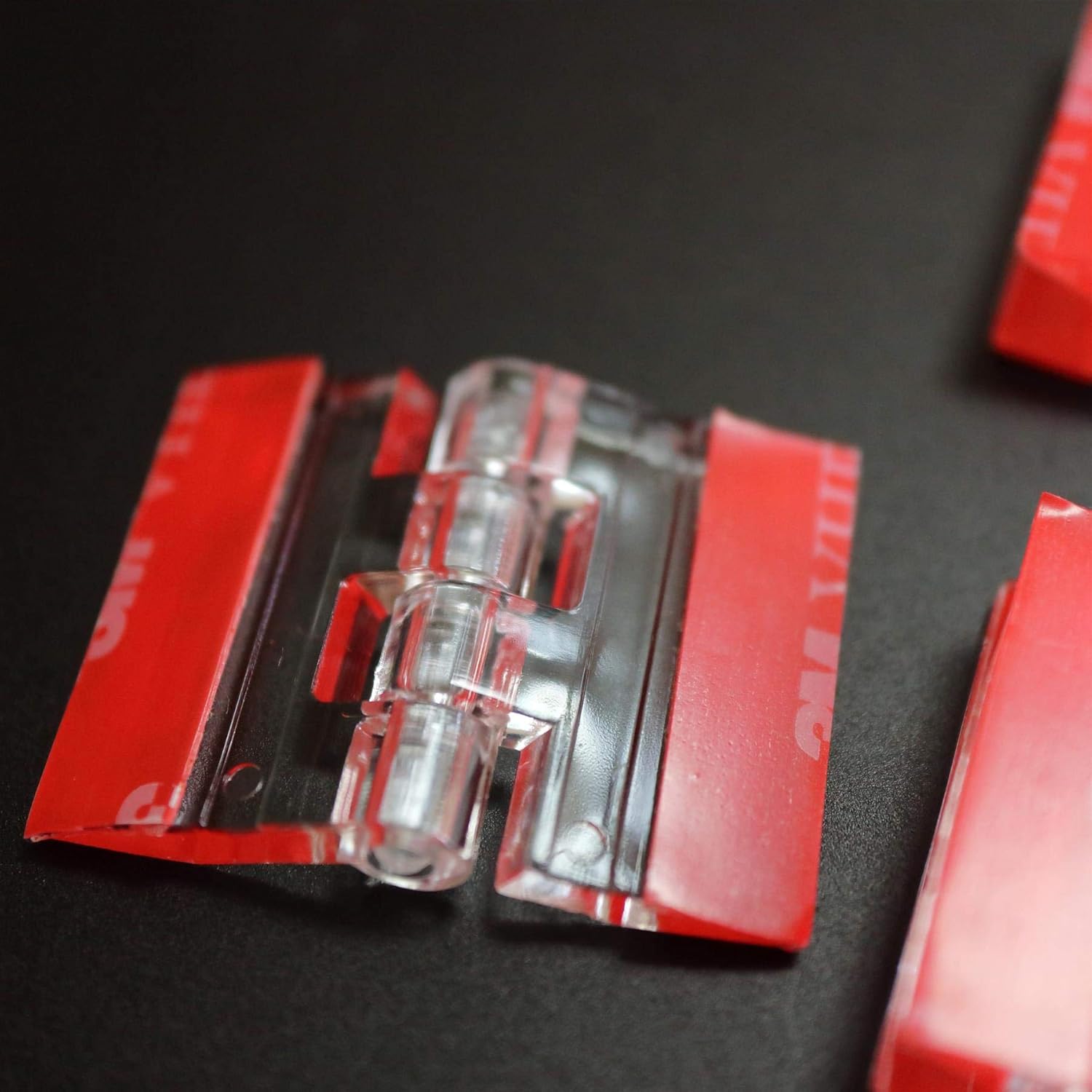 10x Acrylic Piano Hinges - No Glue Required. Transparent Clear Plastic 25mm - Image 5
