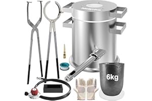 Nelyrho 6KG Propane Melting Furnace Kit – Metal Casting Machine for Gold, Silver, Copper, Jewelry Making & Refining