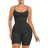 FeelinGirl Shapewear Tummy Control Seamless Bodysuit Hip Enhancer Body Shaper for Women