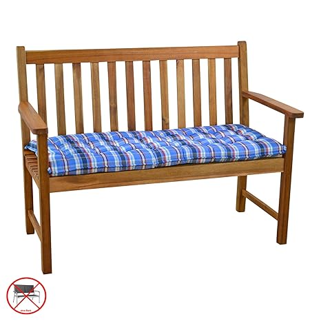 Bankauflagen 110 x 47 x 7 cm Miami 10480-100 in blau - Auflage ohne Bank
