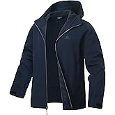 Pioneer Camp Men's Softshell Jacket with Hood Fleece Lined Water-resistant Soft Shell Winter Jacket Windbreaker Hiking Travel