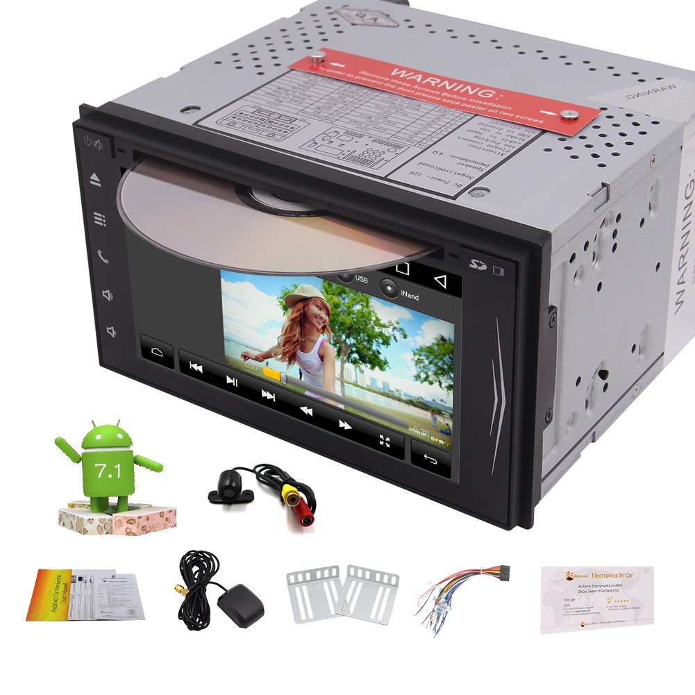 楽天カード分割 アンドロイド7 1ダブルディンダッシュ車のgpsナビゲーション土ステアリング6 2インチのタッチスクリーンヘッドユニットdvd Mp3 Cd ラジオ Am Fm プレーヤーカーステレオのサポートホイールコントロール ブルートゥース Usb Cam In