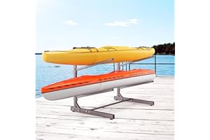 TORACK Garage Floor Kayak Storage Rack, Heavy-Duty Freestanding Metal Kayak Storage Stand