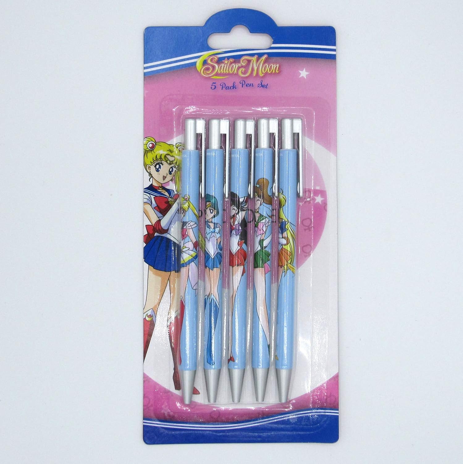 Sailor Moon Pen Set Featuring Sailor Mercury, Mars