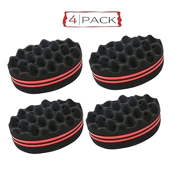 Elite99 Double Side Twists Hair Sponge Foam Brush Comb Locking