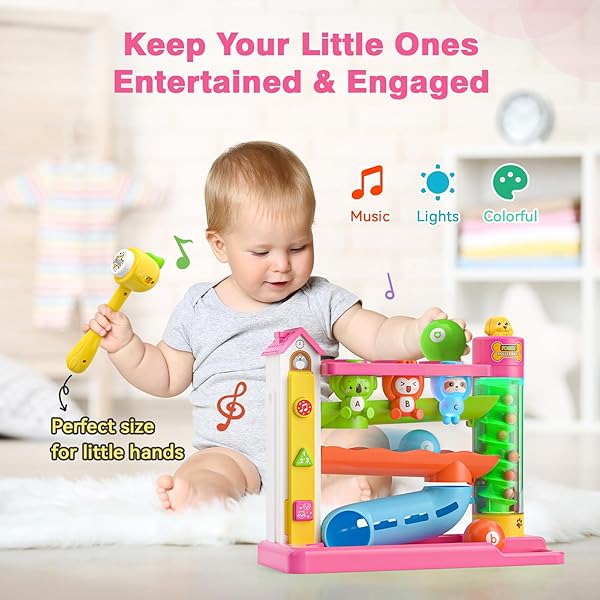 ZARDALI MUSICAL BABY TOY FOR 1 YEAR OLD GIRL GIFTS, 1ST BIRTHDAY GIRL BOY GIFT FIRST XMAS PRESENT FOR TODDLER 1-2, INTERACTIVE LEARNING EDUCATIONAL TOY FOR BABY 6-12-18 MONTHS