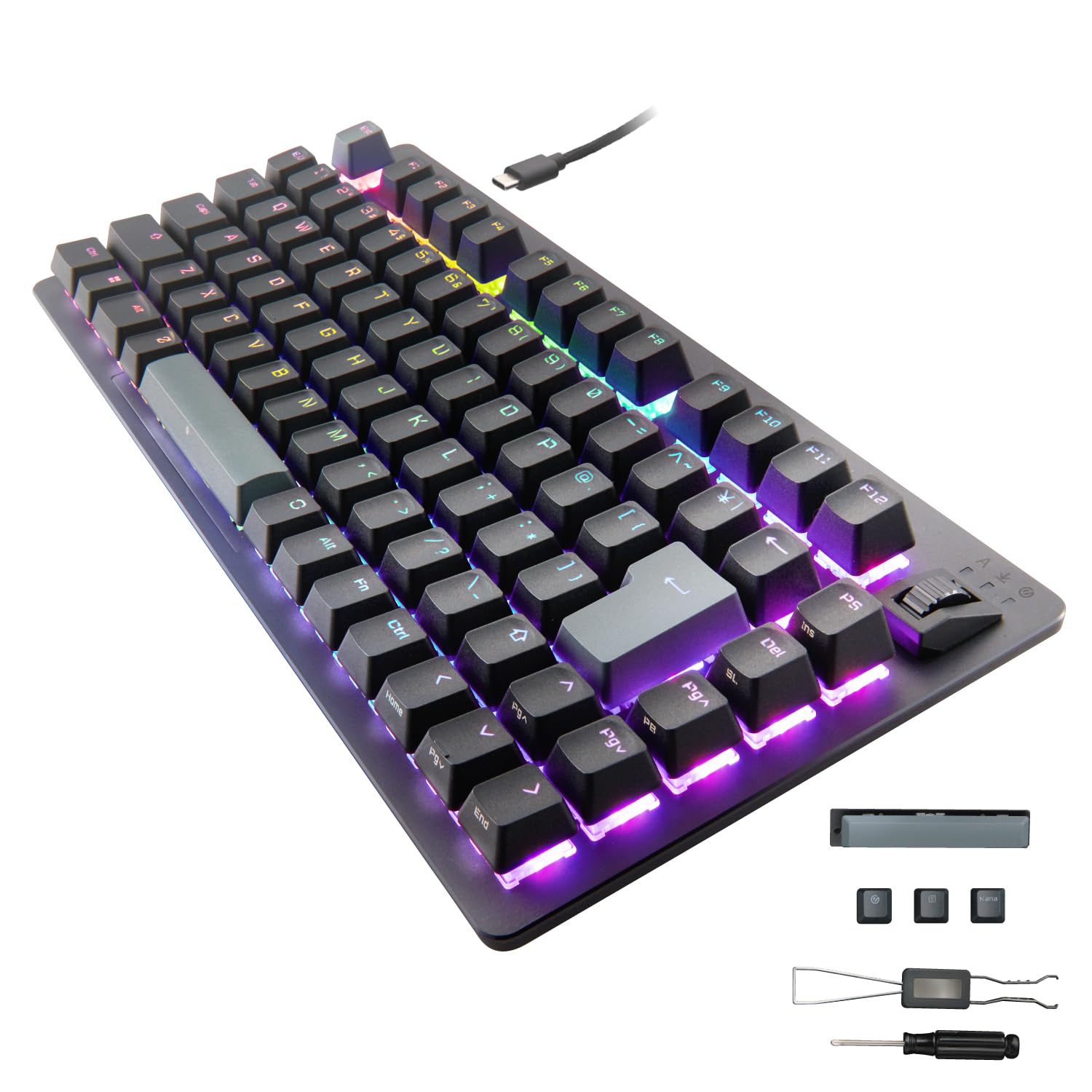 エレコム ゲーミングキーボード V custom VK720A ブラックの商品画像