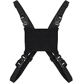 SIVIGEAR Tactical Phone Chest Rig Vest 500D Nylon Molle Compatible Plate Carrier Harness with Phone Mount,Adjustable Strap