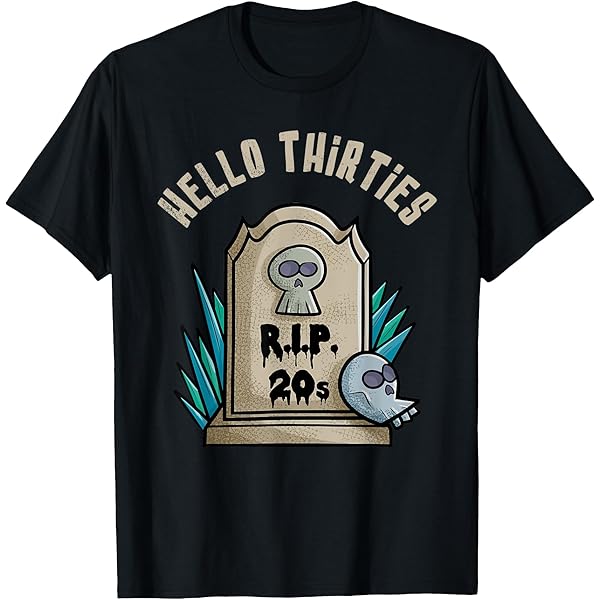 Amazon.com: Hello Thirties 30th Gothic Birthday RIP 20s Tombstone