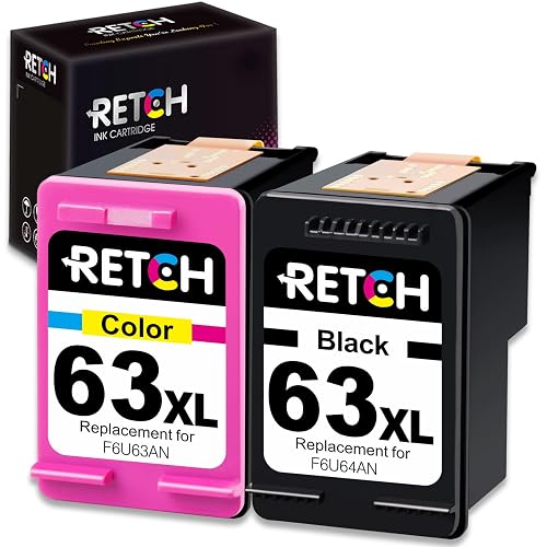 HP 63XL High Yield Ink Cartridges - Refurbished, Compatible With OfficeJet, ENVY & DeskJet Printers 4 thumbnail image