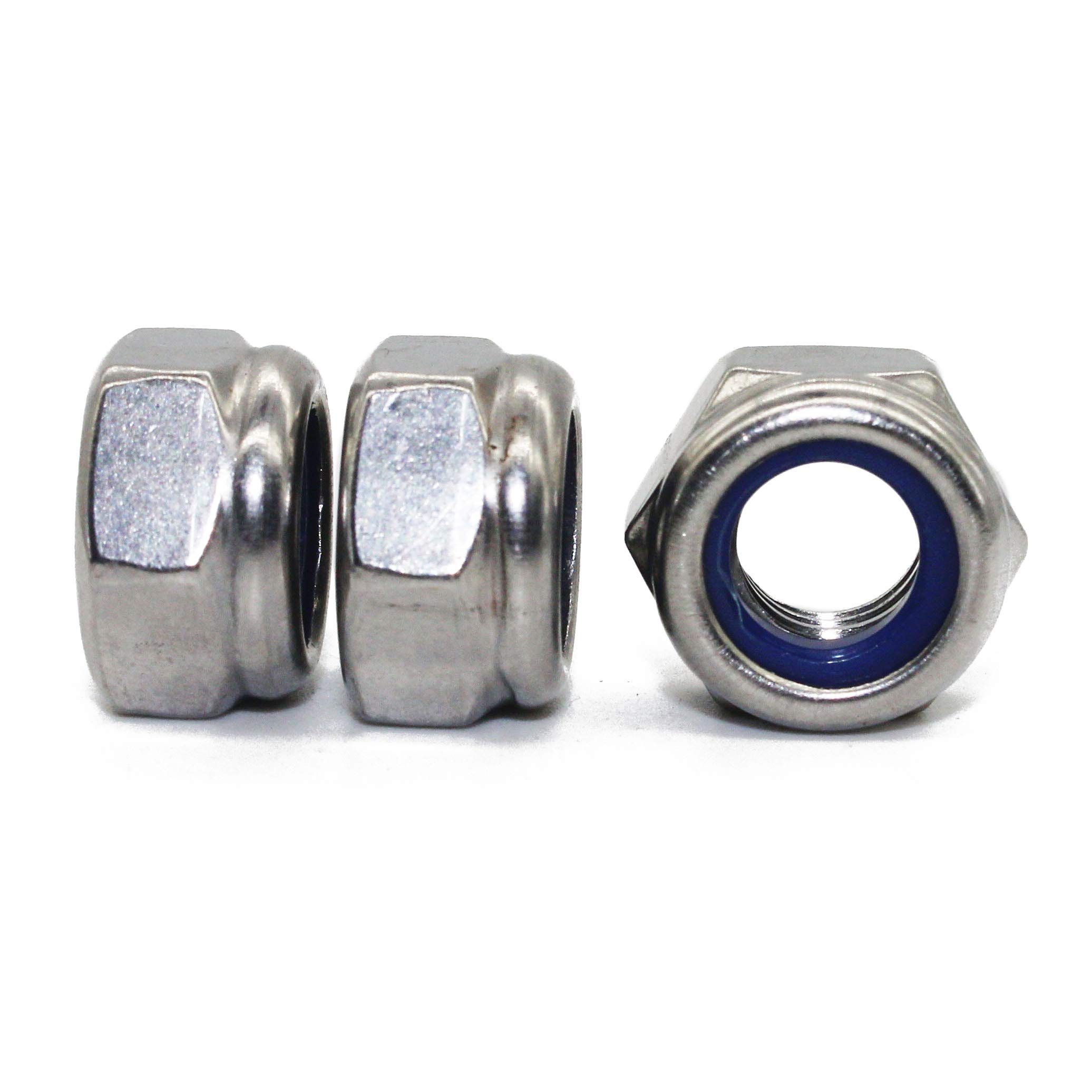 20 PCS 3/8-16 in Stainless Steel Standard (SAE) Nylon Insert Lock Nut by Fullerkreg