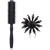 PERFEHAIR Round Hair Brush - 1.8 Inch, Boar & Nylon Bristle Volumizing Roller Hairbrush for Women or Men'S Short, Medium, Fine, Thin Hair Blow Drying Or Styling