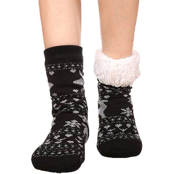 4 Paires De Chaussettes Halloween Moelleuses - Motifs Fun, Pour Maison Et Fêtes D'hiver